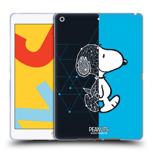 Peanuts Halfs And Laughs Snoopy Geometric Soft Gel Case for Apple iPad 10.2 2019/2020/2021