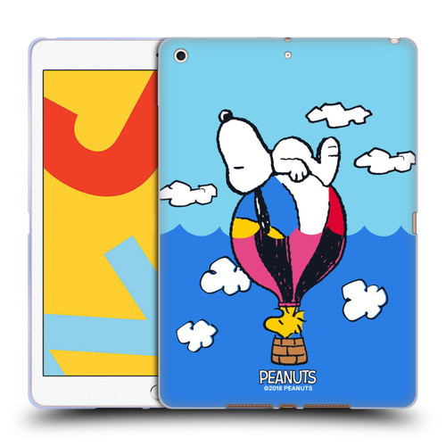 Peanuts Halfs And Laughs Snoopy & Woodstock Balloon Soft Gel Case for Apple iPad 10.2 2019/2020/2021