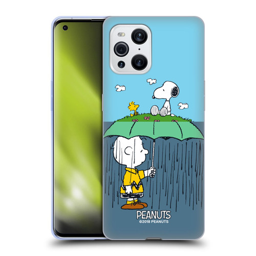 Peanuts Halfs And Laughs Charlie, Snoppy & Woodstock Soft Gel Case for OPPO Find X3 / Pro