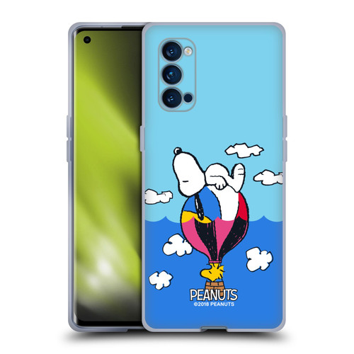 Peanuts Halfs And Laughs Snoopy & Woodstock Balloon Soft Gel Case for OPPO Reno 4 Pro 5G