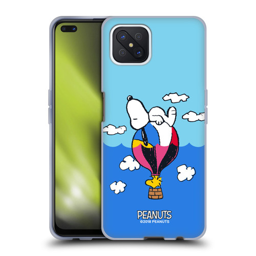 Peanuts Halfs And Laughs Snoopy & Woodstock Balloon Soft Gel Case for OPPO Reno4 Z 5G