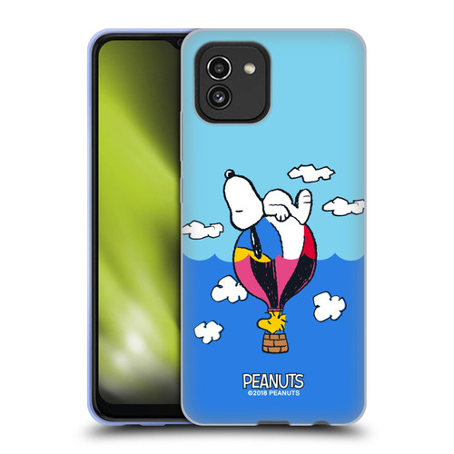 Peanuts Halfs And Laughs Snoopy & Woodstock Balloon Soft Gel Case for Samsung Galaxy A03 (2021)