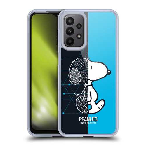 Peanuts Halfs And Laughs Snoopy Geometric Soft Gel Case for Samsung Galaxy A23 / 5G (2022)