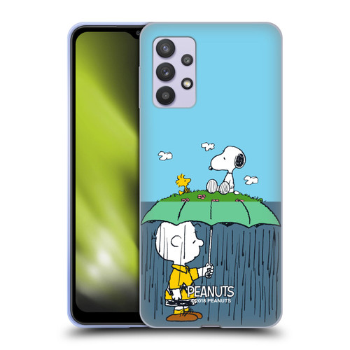 Peanuts Halfs And Laughs Charlie, Snoppy & Woodstock Soft Gel Case for Samsung Galaxy A32 5G / M32 5G (2021)