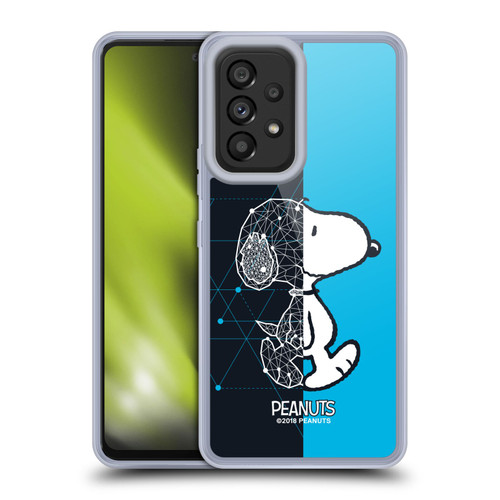 Peanuts Halfs And Laughs Snoopy Geometric Soft Gel Case for Samsung Galaxy A53 5G (2022)