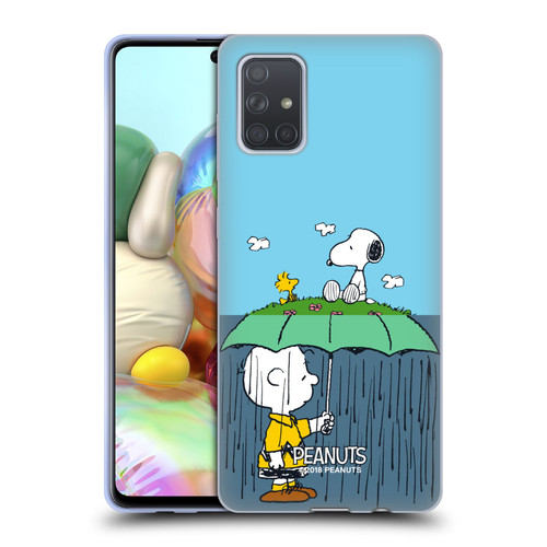 Peanuts Halfs And Laughs Charlie, Snoppy & Woodstock Soft Gel Case for Samsung Galaxy A71 (2019)