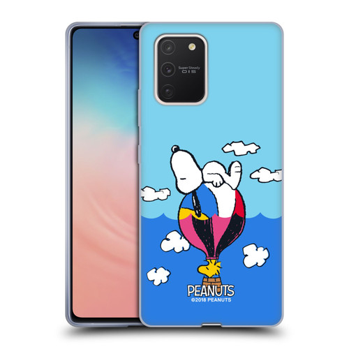 Peanuts Halfs And Laughs Snoopy & Woodstock Balloon Soft Gel Case for Samsung Galaxy S10 Lite