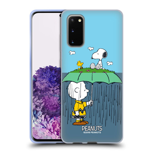 Peanuts Halfs And Laughs Charlie, Snoppy & Woodstock Soft Gel Case for Samsung Galaxy S20 / S20 5G