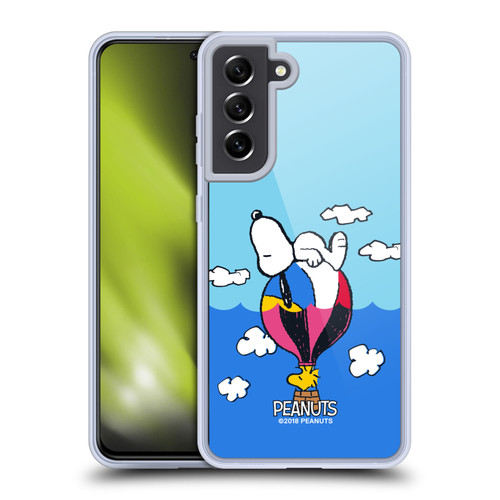 Peanuts Halfs And Laughs Snoopy & Woodstock Balloon Soft Gel Case for Samsung Galaxy S21 FE 5G Peanuts Halfs And Laughs Snoopy & Woodstock Balloon Soft Gel Case for Samsung Galaxy S21 FE 5G