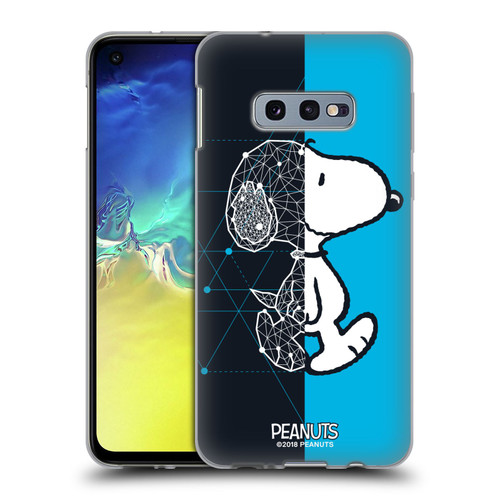 Peanuts Halfs And Laughs Snoopy Geometric Soft Gel Case for Samsung Galaxy S10e
