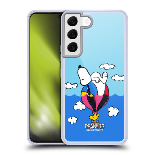 Peanuts Halfs And Laughs Snoopy & Woodstock Balloon Soft Gel Case for Samsung Galaxy S22 5G & MagSafe
