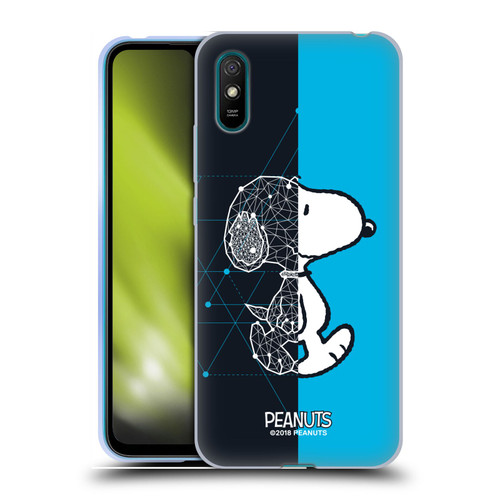 Peanuts Halfs And Laughs Snoopy Geometric Soft Gel Case for Xiaomi Redmi 9A / Redmi 9AT