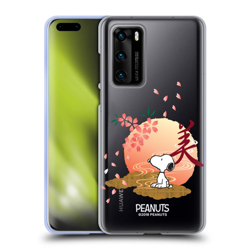 Peanuts Oriental Snoopy Sakura Soft Gel Case for Huawei P40 5G