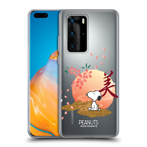 Peanuts Oriental Snoopy Sakura Soft Gel Case for Huawei P40 Pro / P40 Pro Plus 5G