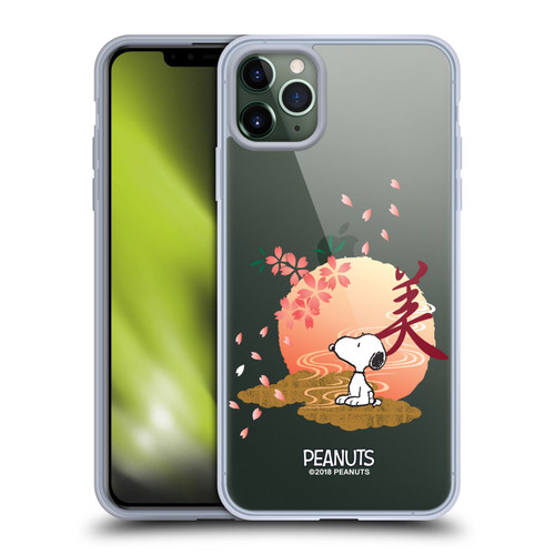 Peanuts Oriental Snoopy Sakura Soft Gel Case for Apple iPhone 11 Pro Max & MagSafe