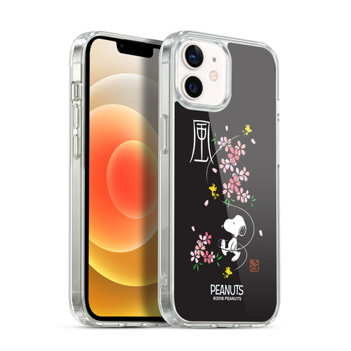 Peanuts Oriental Snoopy Cherry Blossoms Soft Gel Case for Apple iPhone 12 / iPhone 12 Pro & MagSafe
