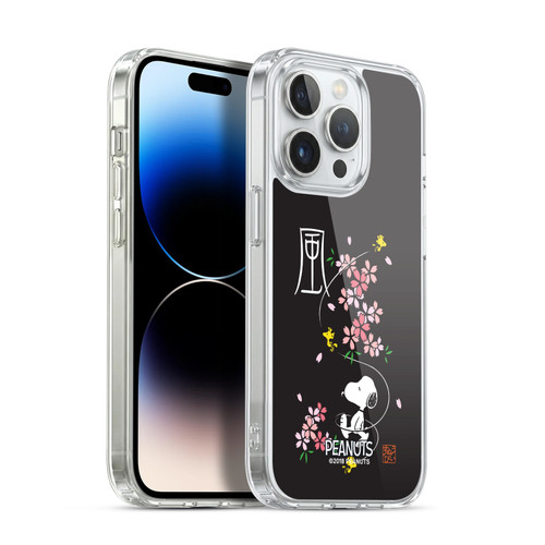 Peanuts Oriental Snoopy Cherry Blossoms Soft Gel Case for Apple iPhone 13 Pro & MagSafe