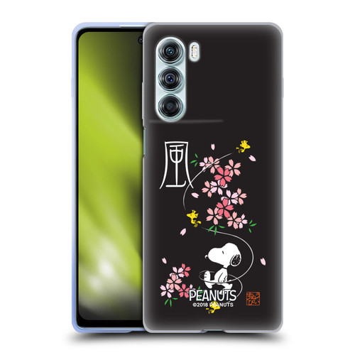 Peanuts Oriental Snoopy Cherry Blossoms Soft Gel Case for Motorola Edge S30 / Moto G200 5G