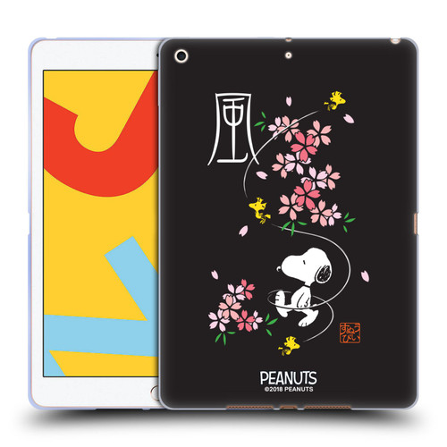Peanuts Oriental Snoopy Cherry Blossoms Soft Gel Case for Apple iPad 10.2 2019/2020/2021