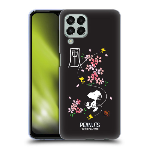 Peanuts Oriental Snoopy Cherry Blossoms Soft Gel Case for Samsung Galaxy M33 (2022)