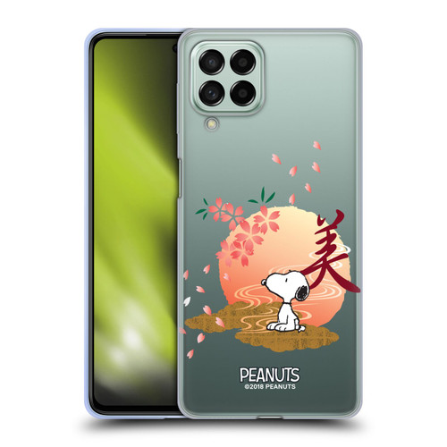 Peanuts Oriental Snoopy Sakura Soft Gel Case for Samsung Galaxy M53 (2022)