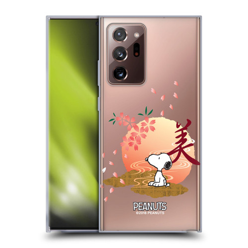 Peanuts Oriental Snoopy Sakura Soft Gel Case for Samsung Galaxy Note20 Ultra / 5G