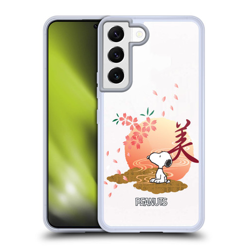 Peanuts Oriental Snoopy Sakura Soft Gel Case for Samsung Galaxy S22 5G & MagSafe