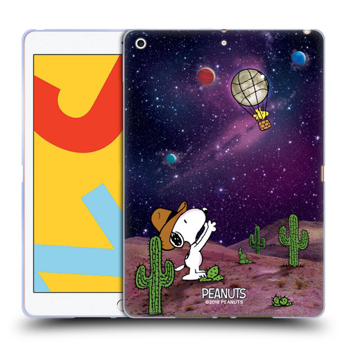 Peanuts Snoopy Space Cowboy Nebula Balloon Woodstock Soft Gel Case for Apple iPad 10.2 2019/2020/2021