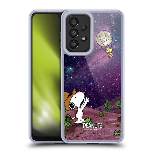 Peanuts Snoopy Space Cowboy Nebula Balloon Woodstock Soft Gel Case for Samsung Galaxy A33 5G (2022)