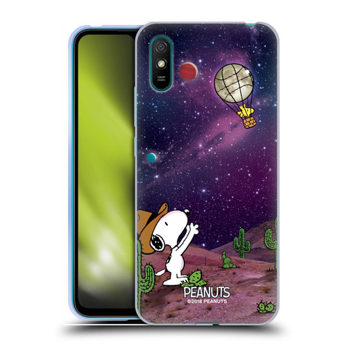 Peanuts Snoopy Space Cowboy Nebula Balloon Woodstock Soft Gel Case for Xiaomi Redmi 9A / Redmi 9AT