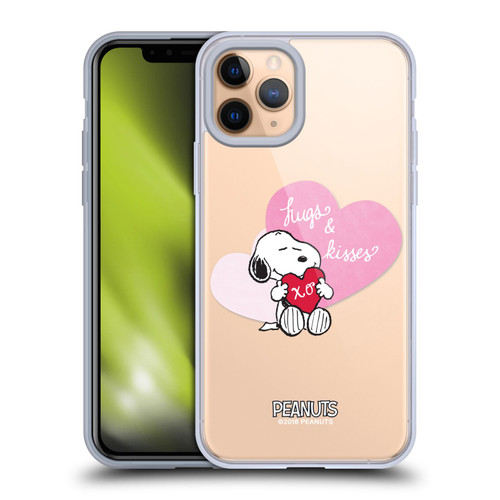 Peanuts Sealed With A Kiss Snoopy Hugs And Kisses Soft Gel Case for Apple iPhone 11 Pro