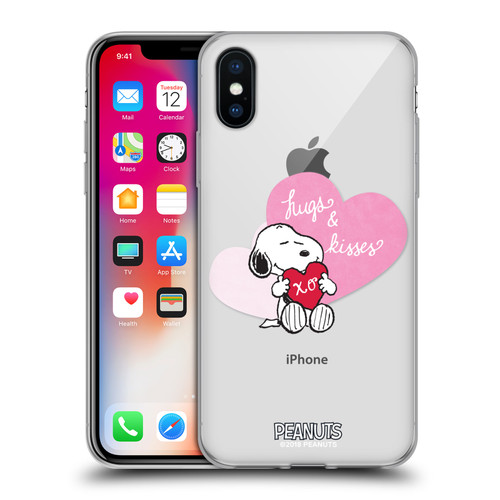 Peanuts Sealed With A Kiss Snoopy Hugs And Kisses Soft Gel Case for Apple iPhone X / iPhone XS