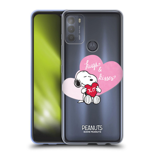 Peanuts Sealed With A Kiss Snoopy Hugs And Kisses Soft Gel Case for Motorola Moto G50