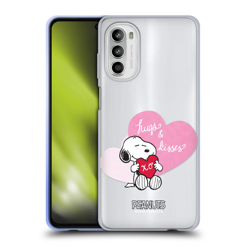 Peanuts Sealed With A Kiss Snoopy Hugs And Kisses Soft Gel Case for Motorola Moto G52