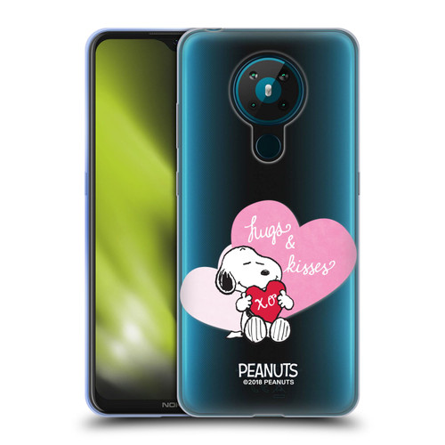 Peanuts Sealed With A Kiss Snoopy Hugs And Kisses Soft Gel Case for Nokia 5.3