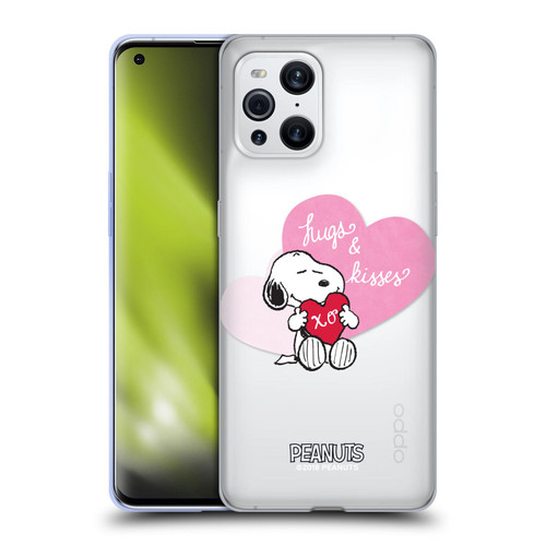 Peanuts Sealed With A Kiss Snoopy Hugs And Kisses Soft Gel Case for OPPO Find X3 / Pro