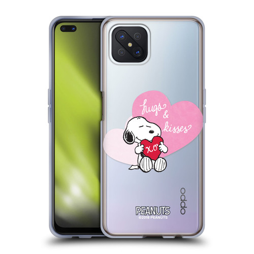 Peanuts Sealed With A Kiss Snoopy Hugs And Kisses Soft Gel Case for OPPO Reno4 Z 5G