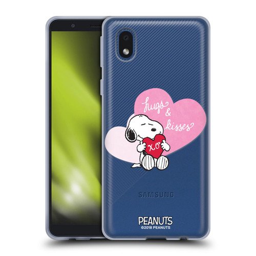 Peanuts Sealed With A Kiss Snoopy Hugs And Kisses Soft Gel Case for Samsung Galaxy A01 Core (2020)