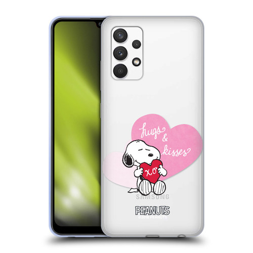 Peanuts Sealed With A Kiss Snoopy Hugs And Kisses Soft Gel Case for Samsung Galaxy A32 (2021)