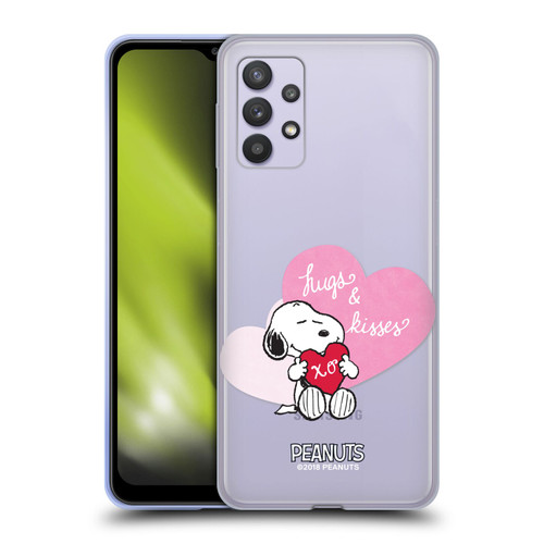 Peanuts Sealed With A Kiss Snoopy Hugs And Kisses Soft Gel Case for Samsung Galaxy A32 5G / M32 5G (2021)