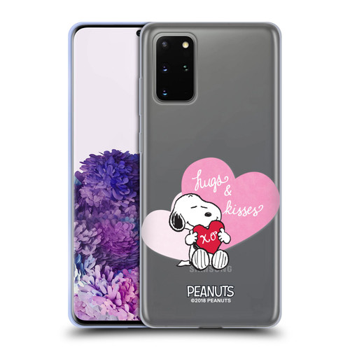 Peanuts Sealed With A Kiss Snoopy Hugs And Kisses Soft Gel Case for Samsung Galaxy S20+ / S20+ 5G