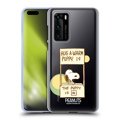 Peanuts Snoopy Hug Warm Soft Gel Case for Huawei P40 5G