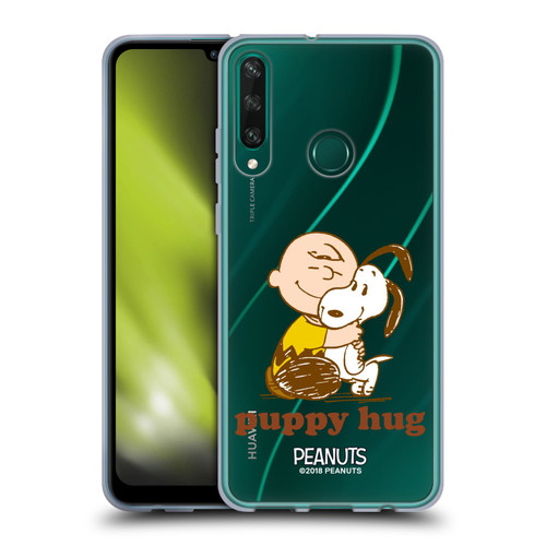 Peanuts Snoopy Hug Charlie Puppy Hug Soft Gel Case for Huawei Y6p