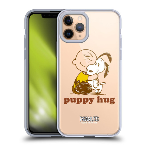 Peanuts Snoopy Hug Charlie Puppy Hug Soft Gel Case for Apple iPhone 11 Pro