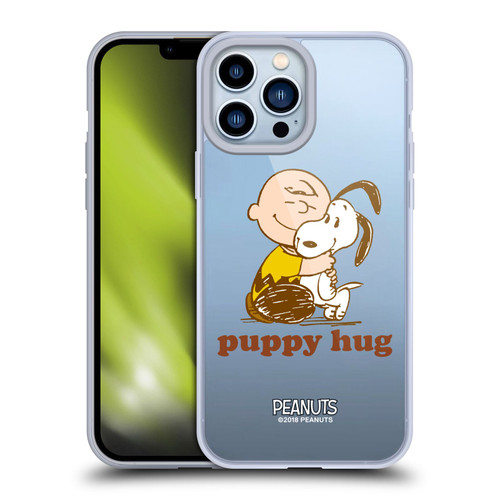 Peanuts Snoopy Hug Charlie Puppy Hug Soft Gel Case for Apple iPhone 13 Pro Max & MagSafe