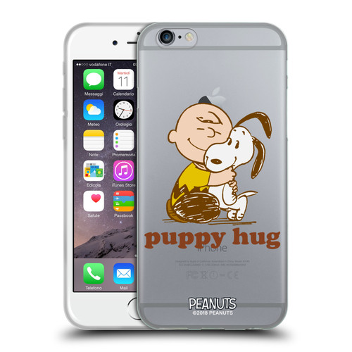 Peanuts Snoopy Hug Charlie Puppy Hug Soft Gel Case for Apple iPhone 6 / iPhone 6s