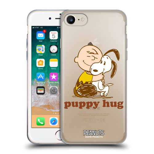 Peanuts Snoopy Hug Charlie Puppy Hug Soft Gel Case for Apple iPhone 7 / 8 / SE 2020 & 2022 & MagSafe