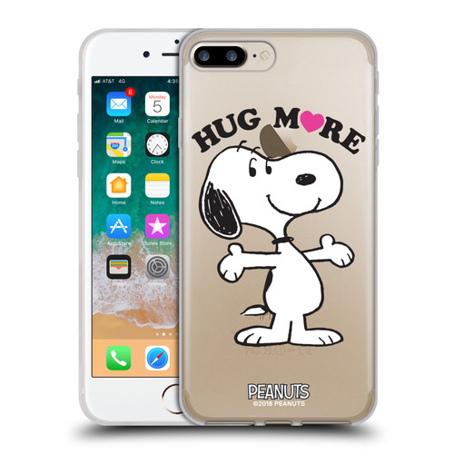 Peanuts Snoopy Hug More Soft Gel Case for Apple iPhone 7 Plus / iPhone 8 Plus