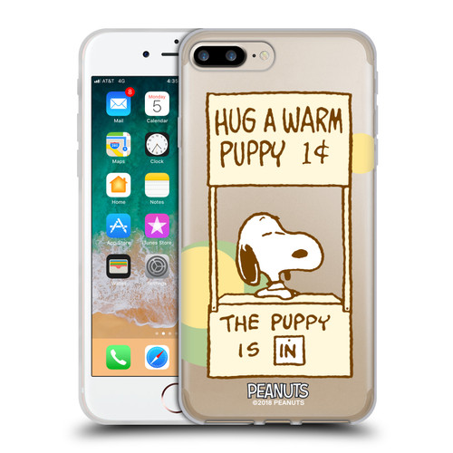 Peanuts Snoopy Hug Warm Soft Gel Case for Apple iPhone 7 Plus / iPhone 8 Plus