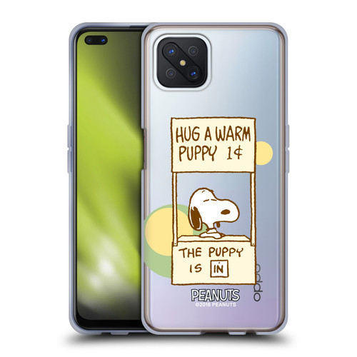 Peanuts Snoopy Hug Warm Soft Gel Case for OPPO Reno4 Z 5G
